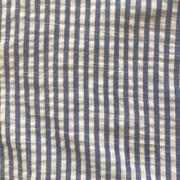 Blue/white off the shoulder dress w/ buttons! - Picture 5 of 7